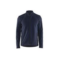 Microfleece kabát sötétkék/fekete S