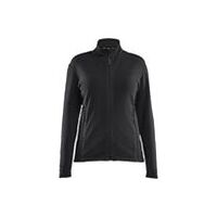 Női mikrofleece kabát fekete/közepes szürke L