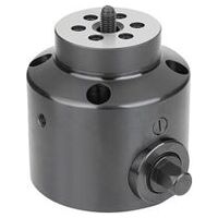 Zugspanner, automationsfähig, brüniert, mit Spannschraube, schwarz, Vergütungsstahl, SW 19