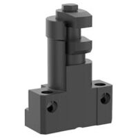 Schwimmspanner, Form A, nitrocarburiert und oxidiert, schwarz, feste Spannbacken, Vergütungsstahl, SW 10