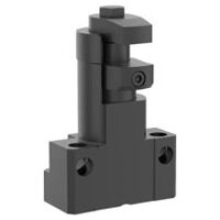 Schwimmspanner, Form B, nitrocarburiert und oxidiert, schwarz, austauschbare Spannbacken, Vergütungsstahl, SW 17