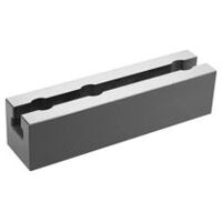 Spanrail, gehard, gebrunseerd en geslepen, Inzetstaal