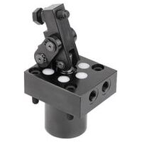 Hebelspanner, Form A, hydraulisch, brüniert, doppelt wirkend, Stahl