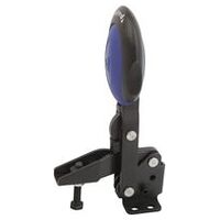 Snelspanners, met veiligheidsvergrendeling, nitrocarburated en geoxideerd, voet horizontaal, Staal