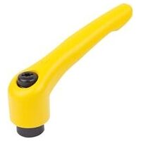 Klemmhebel, strukturmatt, Gr. 3, rapsgelb RAL 1021, Zink