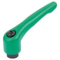 Klemmhebel, strukturmatt, Gr. 3, signalgrün RAL 6032, Zink