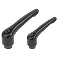 Klemmhebel, seidenmatt, Gr. 3, schwarz RAL 9005, Zink