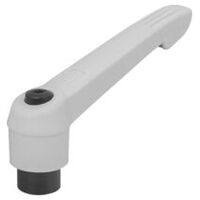 Klemmhebel, Gr. 3, lichtgrau RAL 7035, Kunststoff