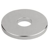 Ruwe magneet, Vorm B, ringmagneet, vernikkeld, NDFEB