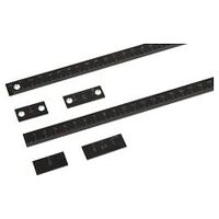 Règles, horizontal, anodisé, noir, Aluminium