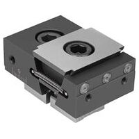 Keilspanner, Form E, mit Festbacke, gehärtet und phosphatiert, einseitig, mit Pins, Einsatzstahl