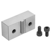 Aufsatzbacke, für Festbacke einseitig, doppelseitig, mit Bearbeitungszugabe, blank, Vergütungsstahl