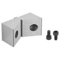 Aufsatzbacke, für Festbacke einseitig, doppelseitig, gehärtet und geschliffen, mit Prisma, Werkzeugstahl