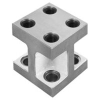 Hoogteblok, Vorm H, korte uitvoering, met schroefdraadboringen, GJL300