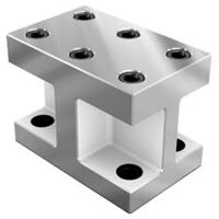 Hoogteblok, Vorm H, lange uitvoering, met schroefdraadboringen, GJL300