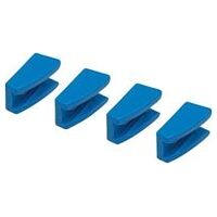 Mors de protection, Forme A, pour clé à pince, Taille 42, bleu, Plastique