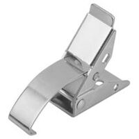 Spannverschluss, Form A, mit Federbügel, verzinkt und passiviert, Anschaubbohrung verdeckt, Stahl