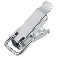 Fermeture à tension, Forme A, avec étrier de serrage, galvanisé et passivé, orifice d’inspection dissimulé, Acier