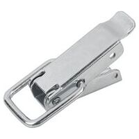 Fermeture à tension, Forme B, avec étrier de serrage, galvanisé et passivé, orifice d’inspection dissimulé, Acier