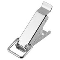 Fermeture à tension, Forme A, avec étrier de serrage, galvanisé et passivé, orifice d’inspection dissimulé, Acier