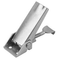 Fermeture à tension, Forme A, réglable à l’aide de crochets de serrage, galvanisé et passivé, trou de vissage visible, Acier