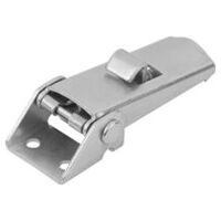 Fermeture à tension, Forme B, réglable à l’aide de crochets de serrage, galvanisé et passivé, trou de vissage visible, Acier