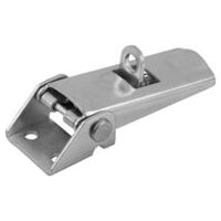 Fermeture à tension, Forme C, réglable à l’aide de crochets de serrage, galvanisé et passivé, trou de vissage visible, Acier