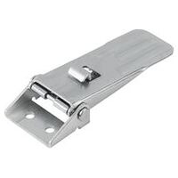 Fermeture à tension, Forme B, réglable à l’aide de crochets de serrage, galvanisé et passivé, trou de vissage visible, Acier