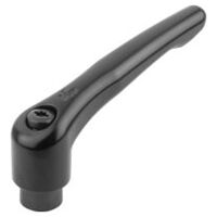 Klemmhebel, seidenmatt, Gr. 3, schwarz RAL 9005, Zink