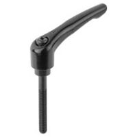 Klemmhebel, seidenmatt, Gr. 3, schwarz RAL 9005, Zink