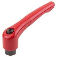 Klemmhebel, seidenmatt, Gr. 3, rubinrot RAL 3003, Zink