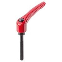 Klemmhebel, seidenmatt, Gr. 3, rubinrot RAL 3003, Zink