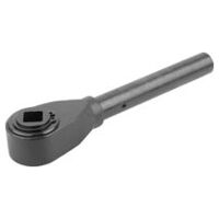 Spanner, Form 0°, brüniert, Gr. 1, 0°, Vergütungsstahl, SW 10