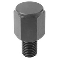 Positionsfuß, Form A, vergütet und brüniert, Vergütungsstahl, SW 17