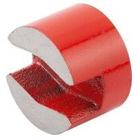 Aimant, aimants boutons, verni, ronde, rouge, Alnico