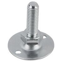 Stellfuß, mit Bohrung, Stahl