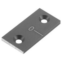 Nullmarke, vertikal, eloxiert, schwarz, Aluminium