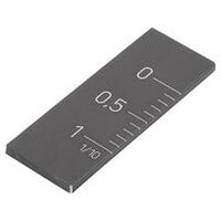 Nonius, vertikal, eloxiert, schwarz, Aluminium