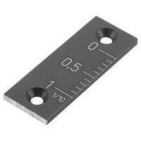 Nonius, vertikal, eloxiert, schwarz, Aluminium