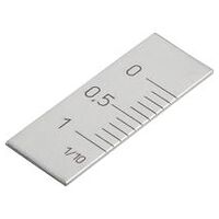 Nonius, vertikal, blank, Edelstahl