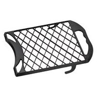 Grattoir en plastique à mailles. Bonnes propriétés de roulement grâce à la structure de la bande en X. Verrouillage facile possible grâce aux crochets préformés sur le seau de peinture. 22 x 18 cm