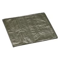 Bâche en tissu PE avec œillets. Bâche robuste avec microtissu laminé. Universellement adapté. Imperméable, résistant à la déchirure, résistant aux UV et durable. Œillets tous les 1m pour l’arrimage. Dimensions = taille de coupe, taille utilisable env