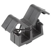 Kabelhouder, Vorm B, met hamer, type B, zwart, Polyamide