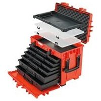 Tool trolley bright red