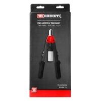 Clește de nituire cu două mâini pentru nituri oarbe din aluminiu și oțel Ø 4 - 6,4 mm