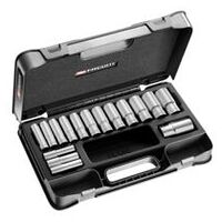 Nástrčný klíč-Set 1/2″, dlouhý, 16 ks.