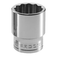 Ključ za vtičnice , notranji kotniknikni pogon 12,7 mm (1/2″) , izhodni profil OGV®-dvanajst robov , SW 21/32″.