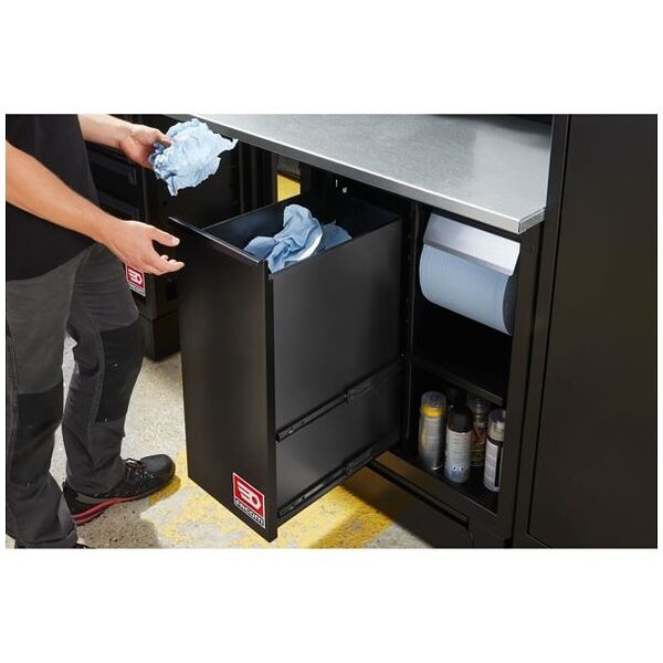 ROLL Système d'atelier RWS2.0 - Station de nettoyage avec poubelle et porte-rouleau de papier