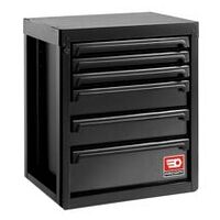 ROLL Système d'atelier RWS2.0 - Armoire basse avec 6 tiroirs, noir
