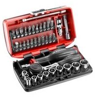 Steckschluessel-Set 1/4Z 6-Kant, 38-tl